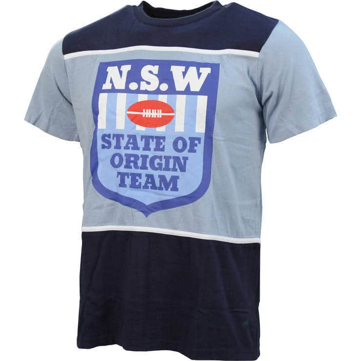 NSW Blues State of Origin Mens Striped Tee
