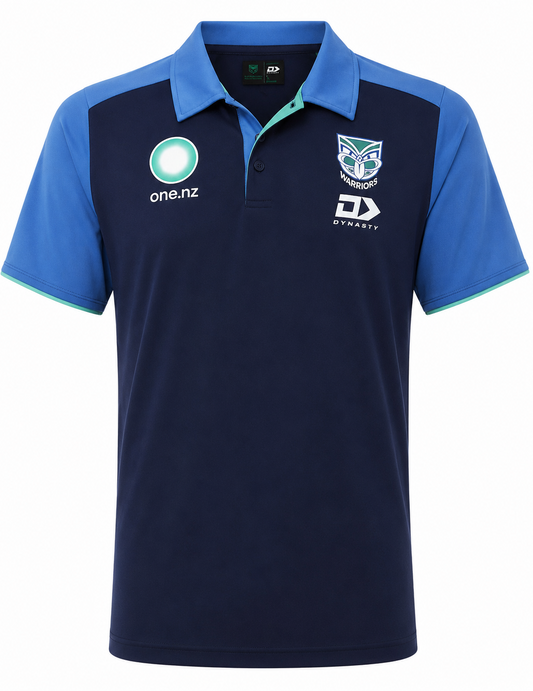 New Zealand Warriors 2026 NRL Mens Media Polo Shirt