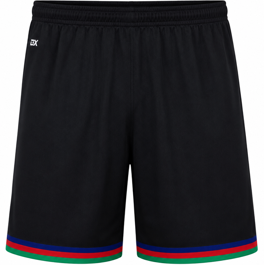 New Zealand Warriors 2026 NRL Mens Black Gym Training Shorts