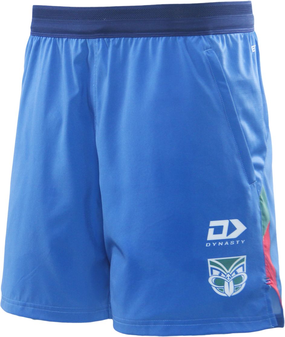 New Zealand Warriors 2026 NRL Mens Blue Gym Training Shorts