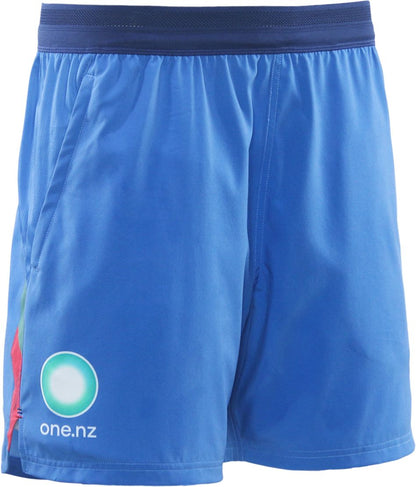 New Zealand Warriors 2026 NRL Mens Blue Gym Training Shorts
