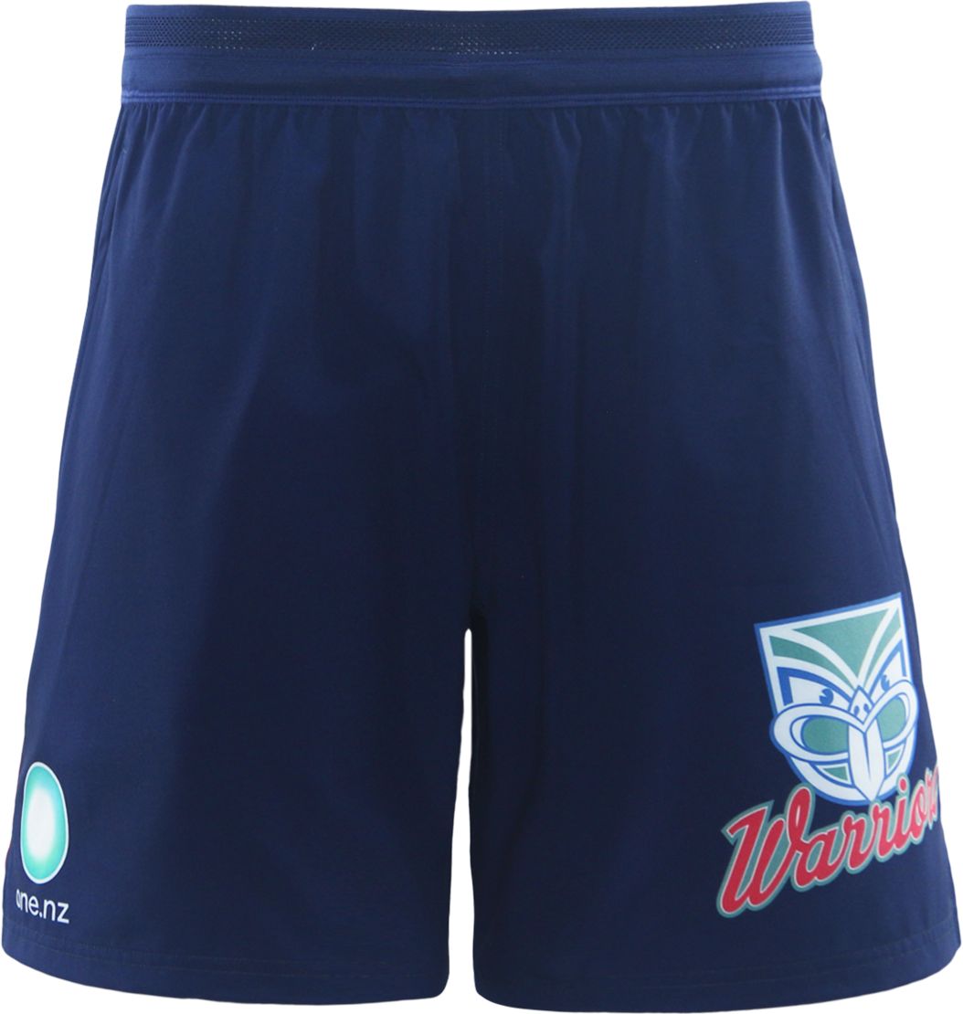 New Zealand Warriors 2026 NRL Mens Navy Gym Training Shorts