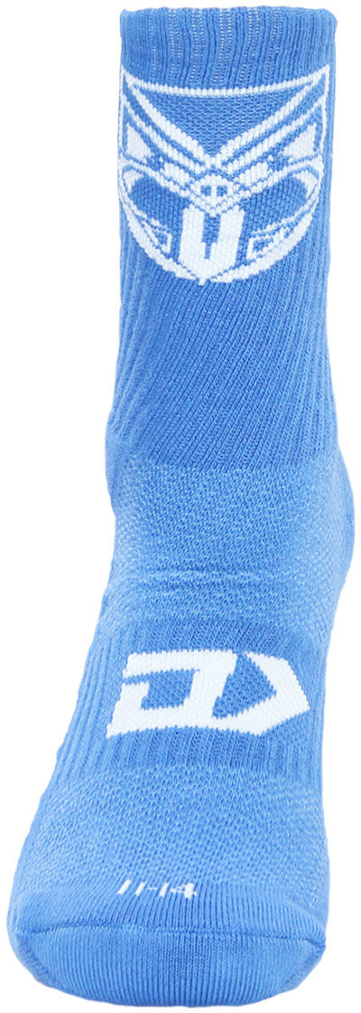 New Zealand Warriors 2026 NRL Mens Blue Crew Socks