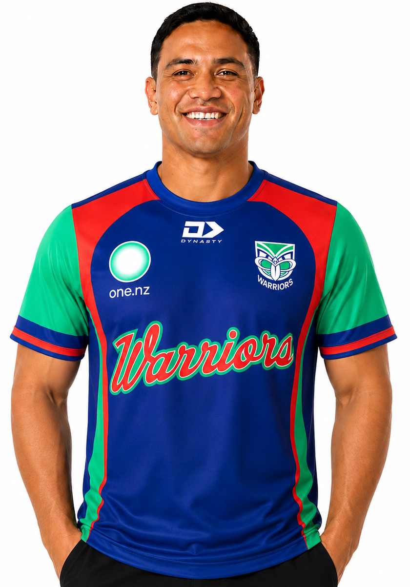 New Zealand Warriors 2026 NRL Mens Warm Up Tee
