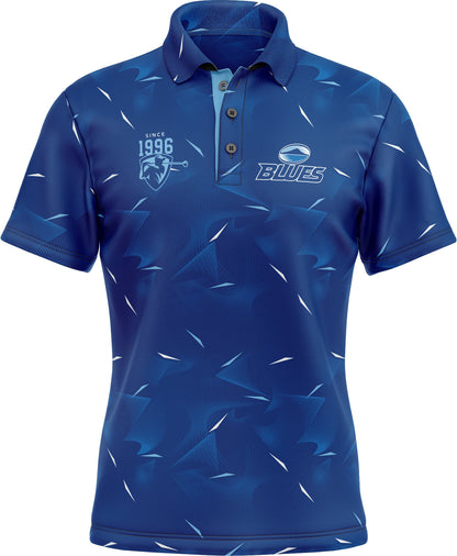 Auckland Blues Rugby Union Mens Links Golf Polo Shirt