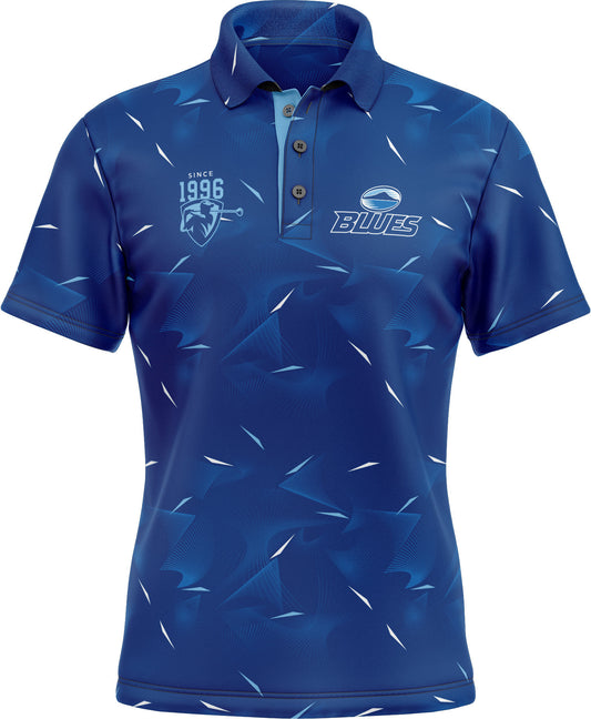 Auckland Blues Rugby Union Mens Links Golf Polo Shirt