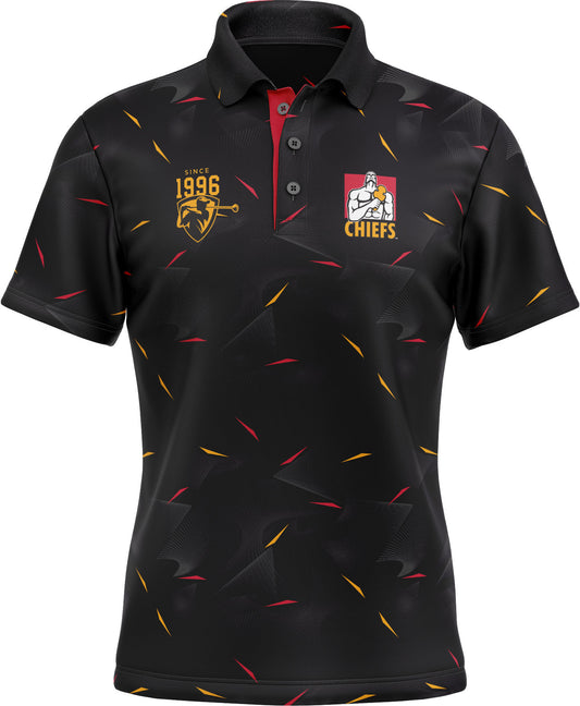 Waikato Chiefs Rugby Union Mens Links Golf Polo Shirt