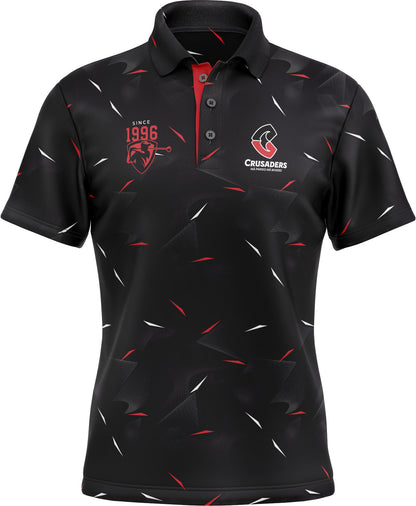 Canterbury Crusaders Rugby Union Mens Links Golf Polo Shirt