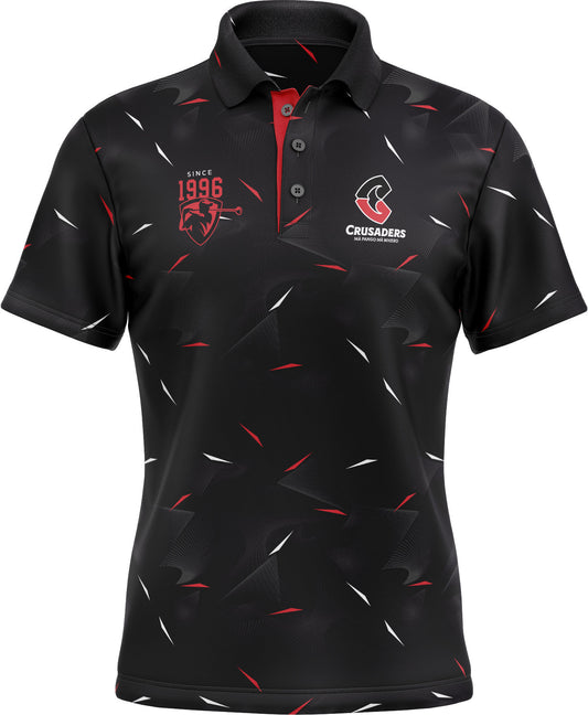 Canterbury Crusaders Rugby Union Mens Links Golf Polo Shirt