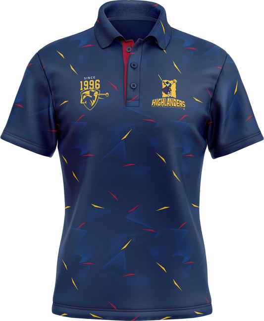 Otago Highlanders Rugby Union Mens Links Golf Polo Shirt