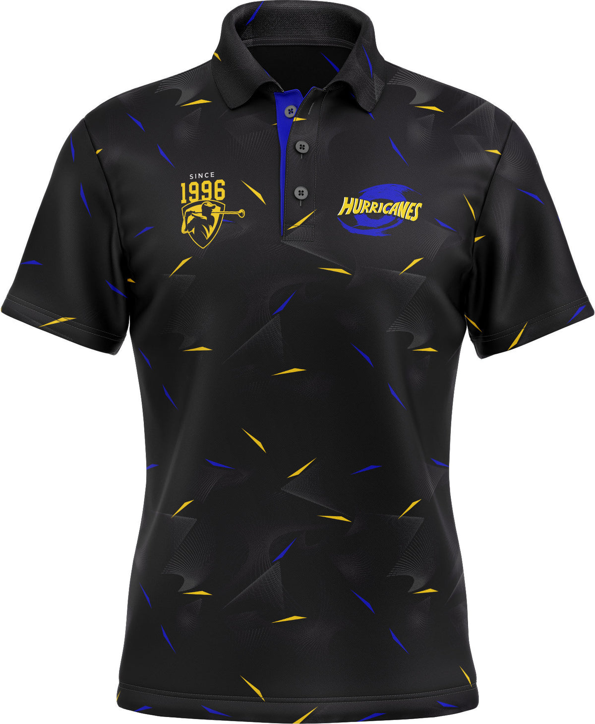 Wellington Hurricanes Rugby Union Mens Links Golf Polo Shirt