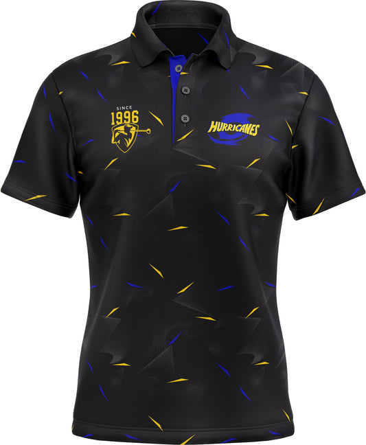 Wellington Hurricanes Rugby Union Mens Links Golf Polo Shirt