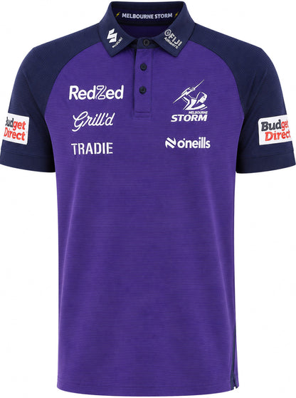 Melbourne Storm 2026 NRL Mens Media Polo Shirt