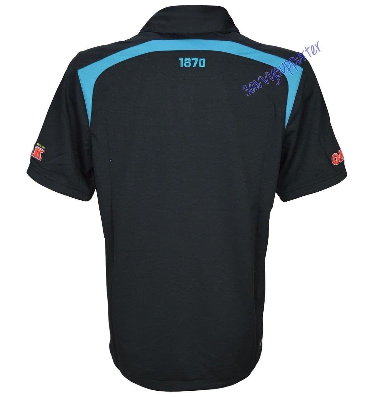 Port Adelaide Power AFL Black Media Polo Shirt