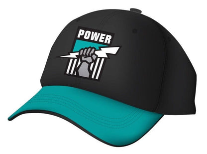 Port Adelaide Power AFL Black Media Cap / Hat