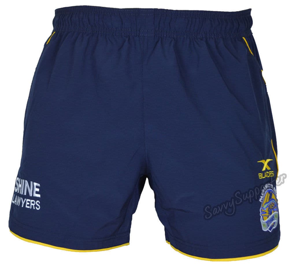 Parramatta Eels NRL Mens Navy Training Shorts