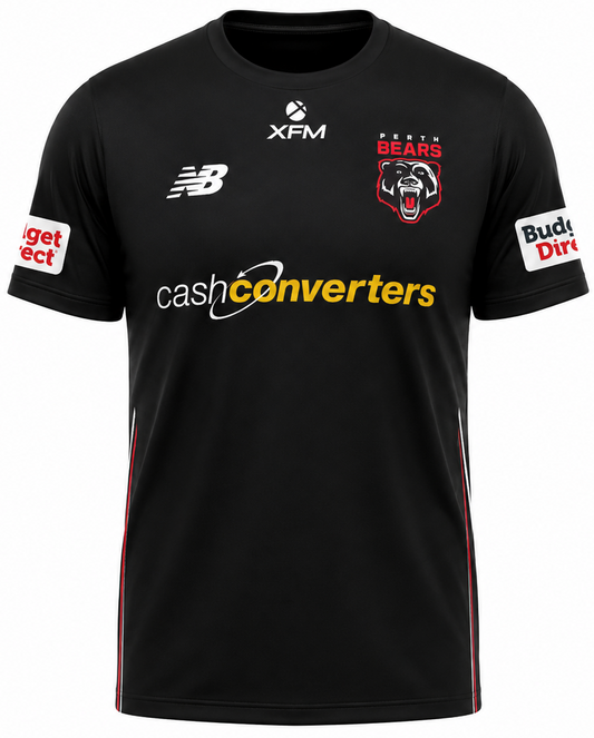 Perth Bears 2026 NRL Mens Black Training Shirt
