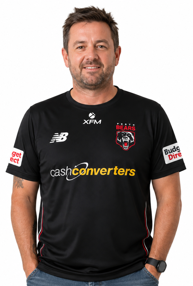 Perth Bears 2026 NRL Mens Black Training Shirt