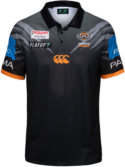 Wests Tigers 2026 NRL Mens Media Polo Shirt
