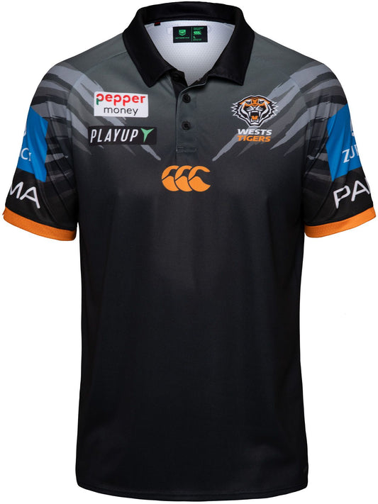 Wests Tigers 2026 NRL Mens Media Polo Shirt