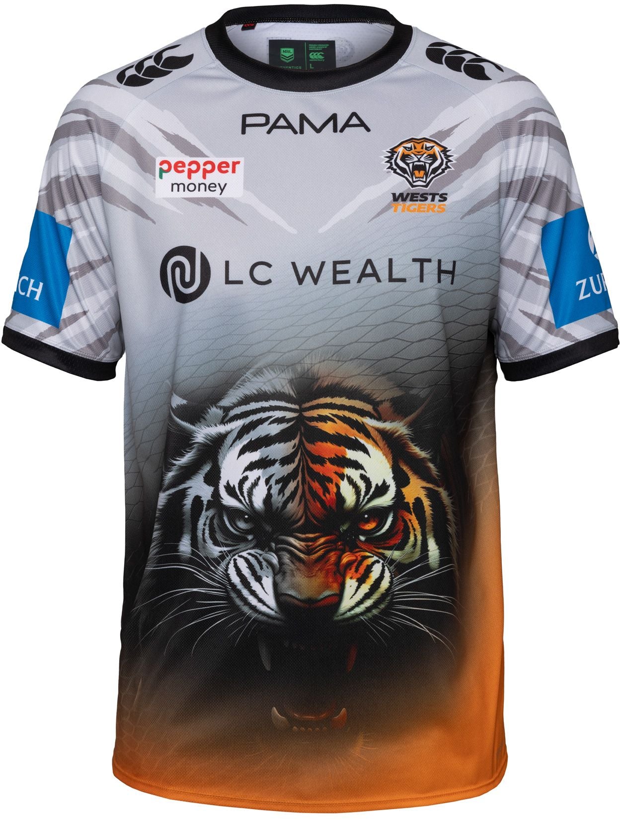 Wests Tigers 2026 NRL Mens Alternate Training Shirt