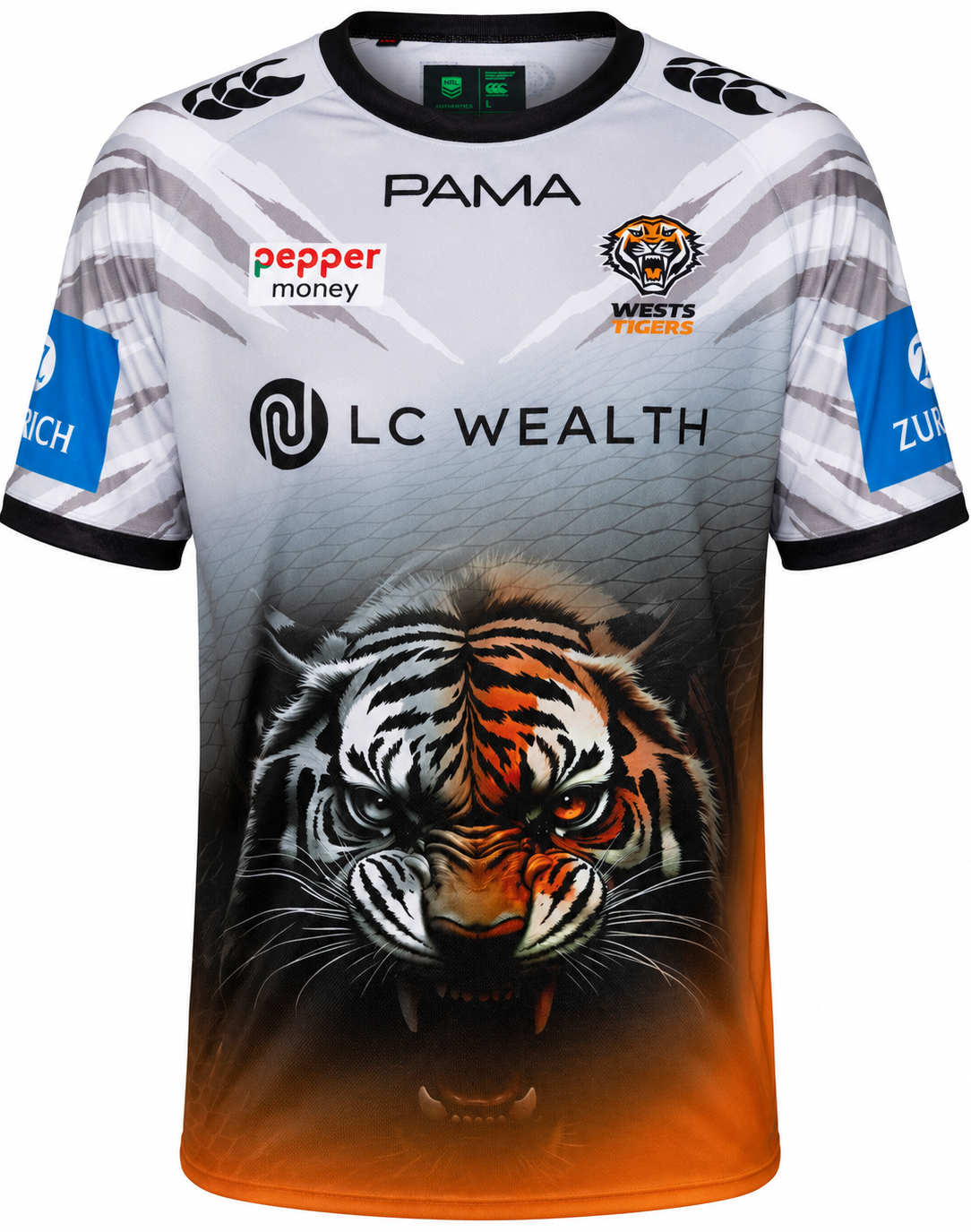 Wests Tigers 2026 NRL Mens Alternate Training Shirt