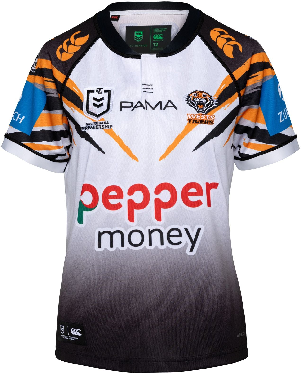 Wests Tigers 2026 NRL Ladies Away Jersey