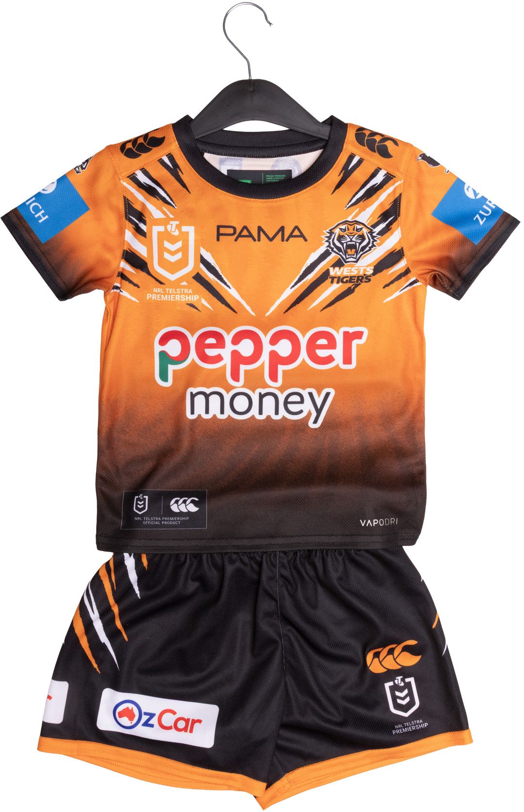 Wests Tigers 2026 NRL Toddler Home Jersey Set