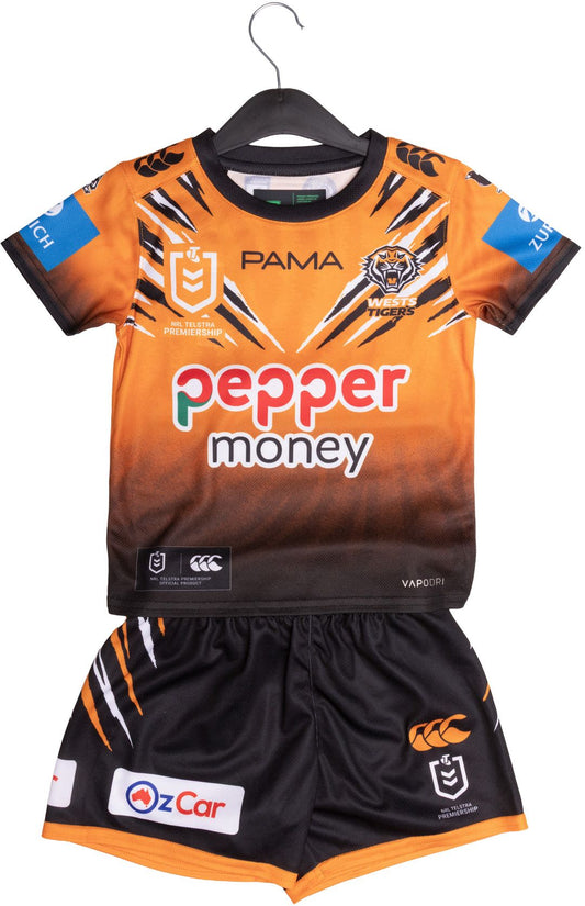 Wests Tigers 2026 NRL Toddler Home Jersey Set