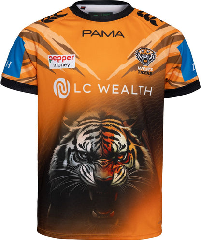 Wests Tigers 2026 NRL Mens Orange Training Shirt