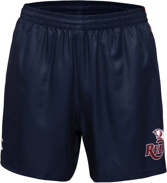 Queensland Reds 2026 Rugby Union Mens Navy Gym Training Shorts