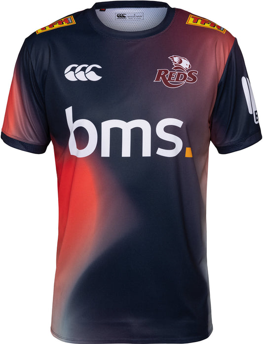 Queensland Reds 2026 Rugby Union Mens Navy Coaches Training Shirt