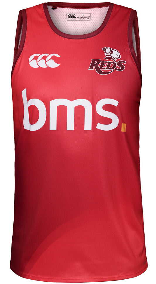 Queensland Reds 2026 Rugby Union Mens Red Training Singlet