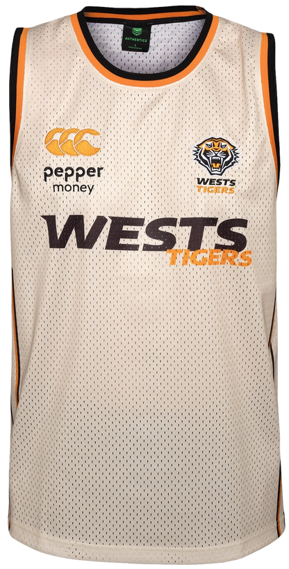 Wests Tigers 2026 NRL CCC Mens Basketball Singlet