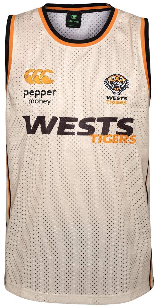 Wests Tigers 2026 NRL CCC Mens Basketball Singlet