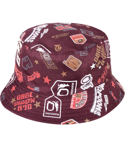 QLD Maroons 2026 State of Origin Reversible Logo Bucket Hat