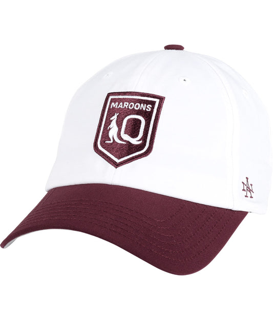 QLD Maroons 2026 State of Origin White Players Media Stadium Reflector Cap