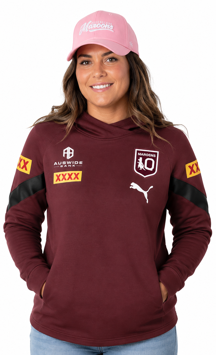QLD Maroons State Of Origin Ladies Team Hoody