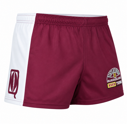 QLD Maroons State of Origin Mens Hero Footy Shorts