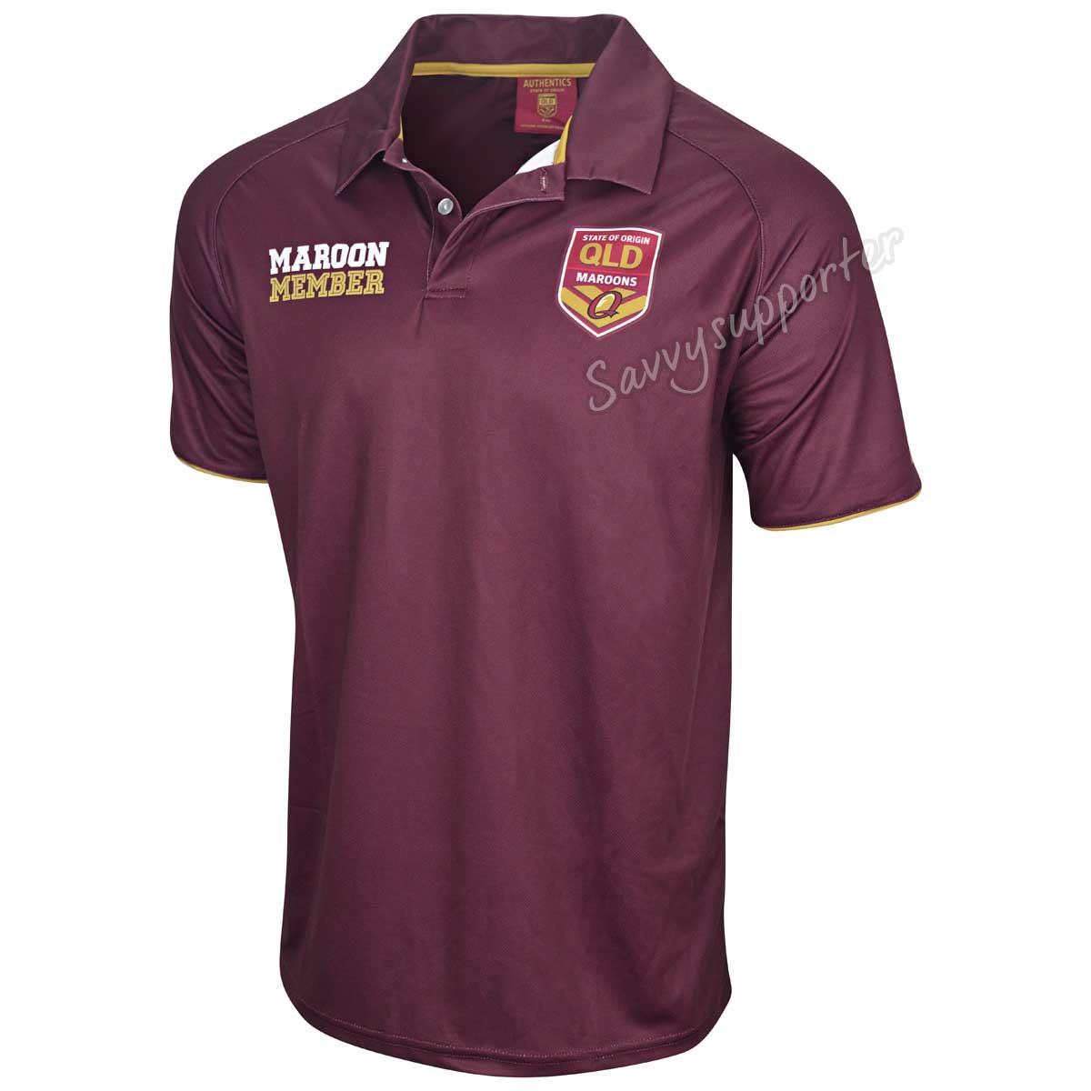 QLD Maroons State of Origin Mens Members Polo Shirt