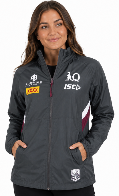QLD Maroons State of Origin Ladies Wet Weather Jacket