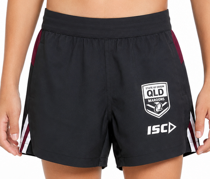 QLD Maroons State of Origin Kids Training Shorts - Size 6 ONLY