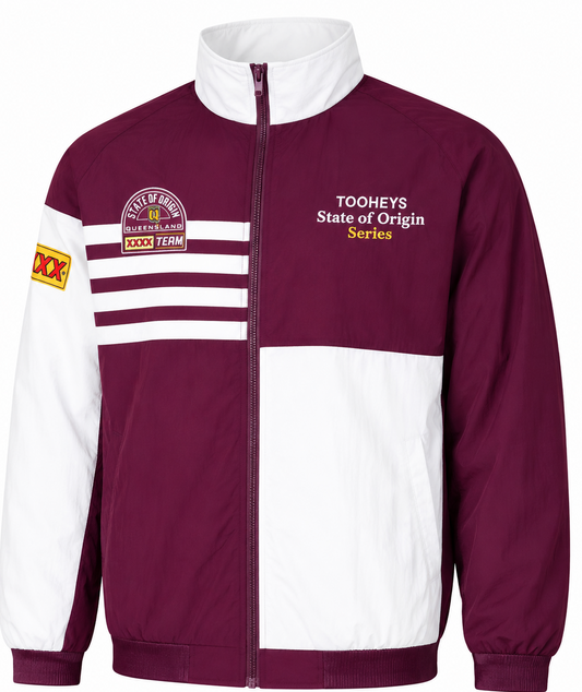 QLD Maroons 1990s State of Origin Mens Retro Jacket