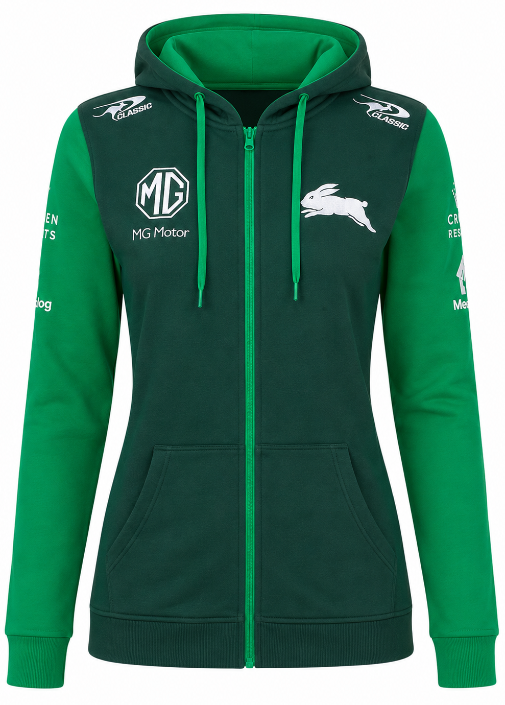 South Sydney Rabbitohs NRL Ladies Full Zip Hoodie