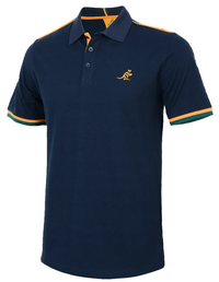 Australian Wallabies 2026 Rugby Union Mens Navy Polo Shirt