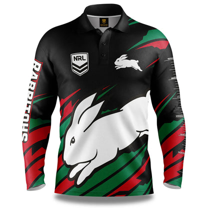 South Sydney Rabbitohs NRL Mens Ignition Fishing Shirt