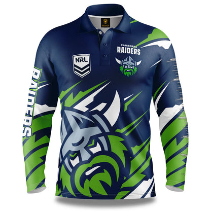 Canberra Raiders NRL Mens Ignition Fishing Shirt