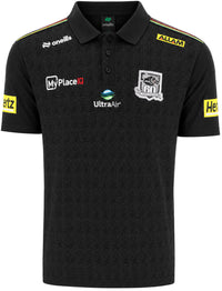 Penrith Panthers 2026 NRL Mens Black Media Polo Shirt
