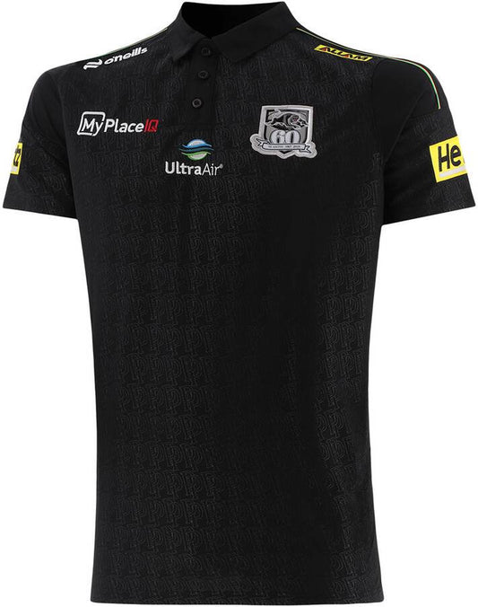Penrith Panthers 2026 NRL Mens Black Media Polo Shirt