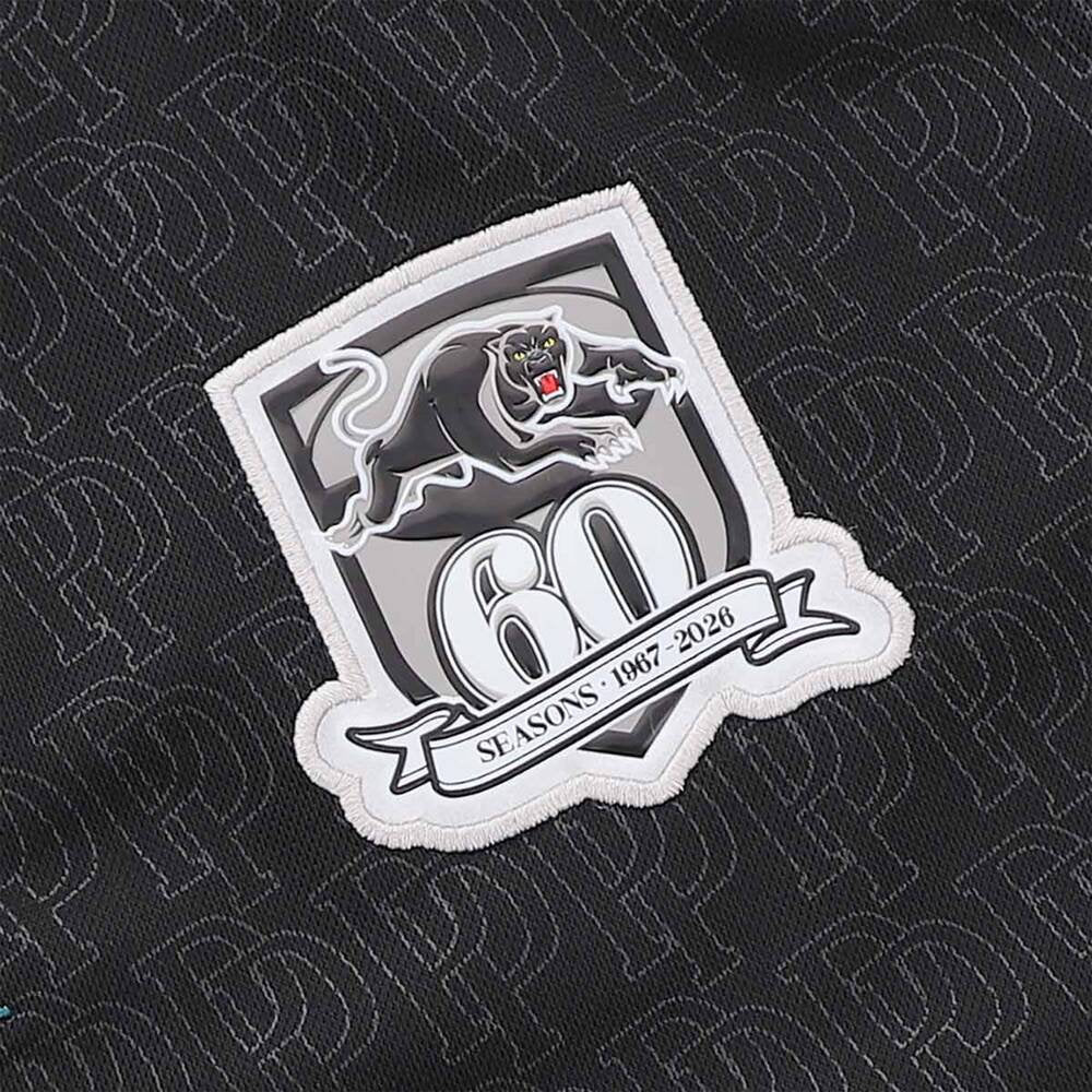 Penrith Panthers 2026 NRL Mens Black Media Polo Shirt